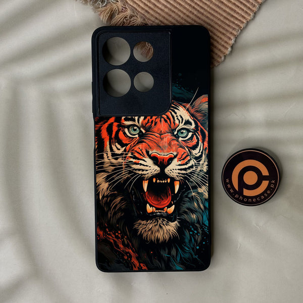 Motorola Moto G75 - Tiger 2.0 Design 3 - Premium Metal Printed Soft Bumper Shock Proof Case