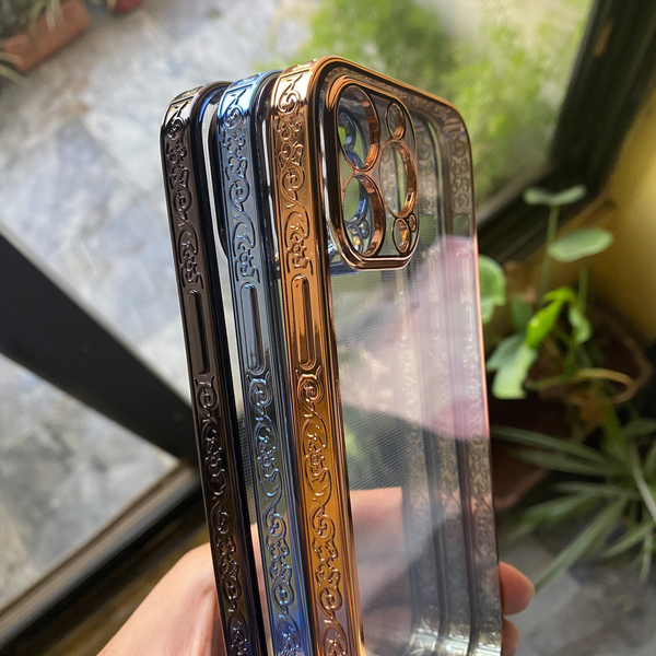 iPhone 12 Pro Electroplated New Ultra Shine Borders Soft with Camera Protection Case