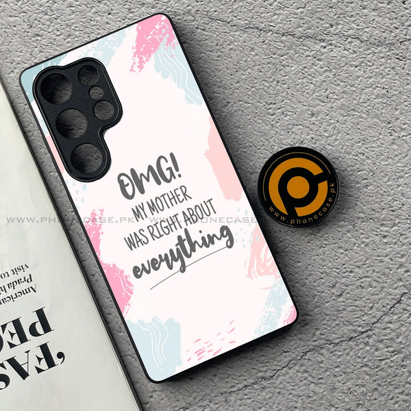Mom Was Right - HQ Ultra Shine Premium Metal Phone Case All Models