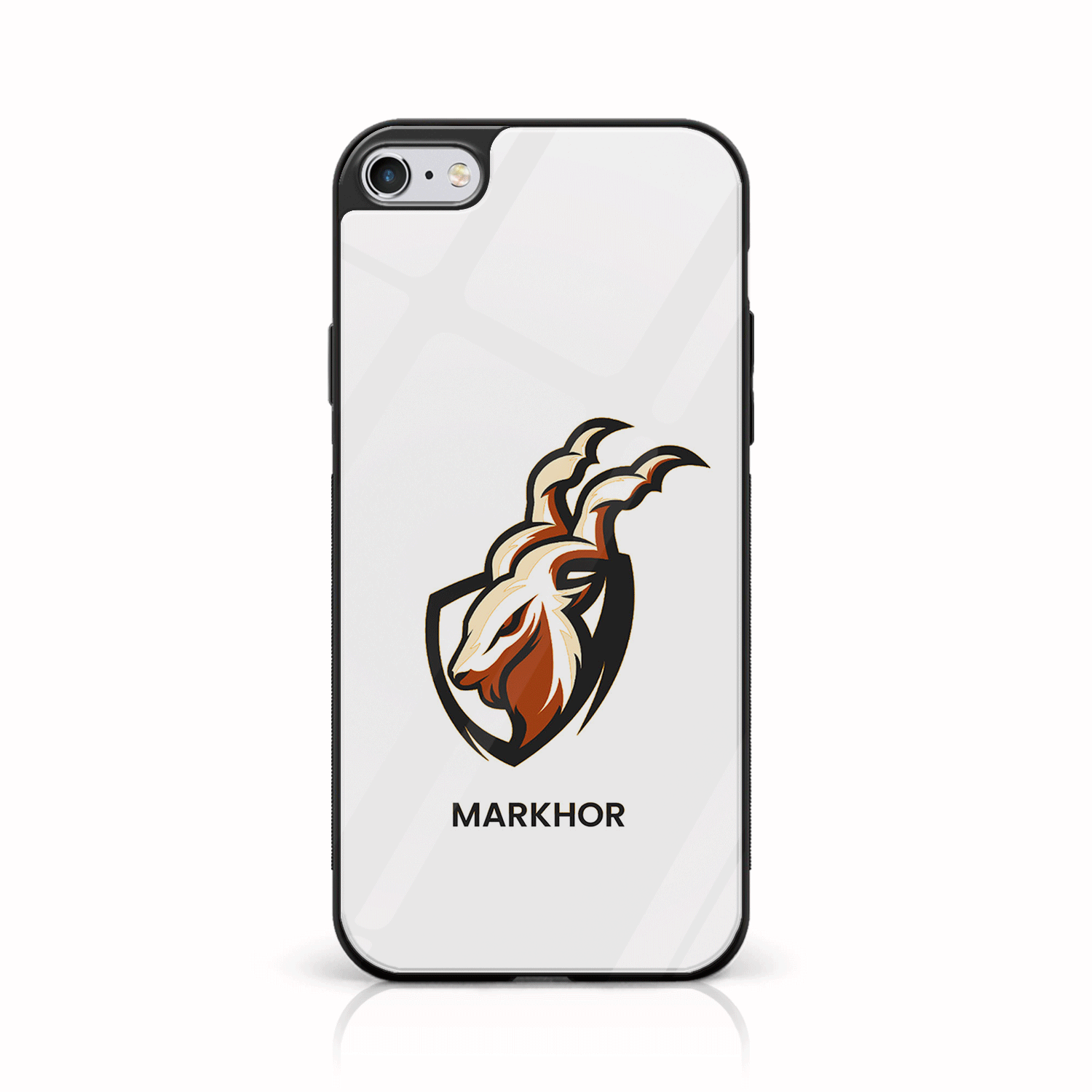 iPhone 6Plus/6sPlus  - Markhor Series - Premium Printed Glass soft Bumper shock Proof Case