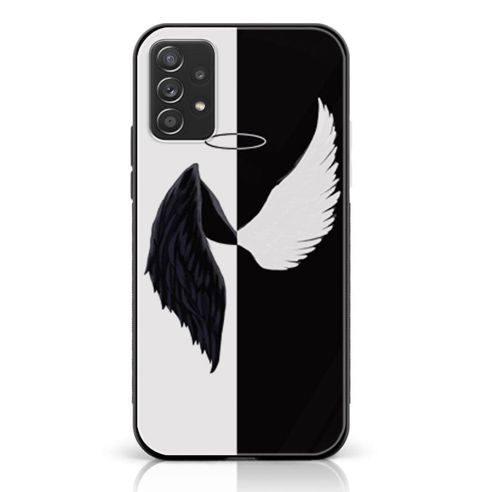 Samsung Galaxy A53 - Angel Wings 2.0 Series - Premium Printed Glass soft Bumper shock Proof Case