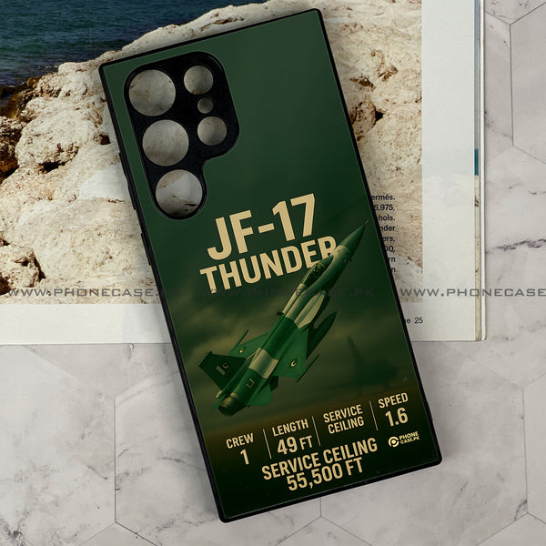 Samsung Galaxy S24 Ultra - PAF Jet Design 14- Premium Printed Metal soft Bumper shock Proof Case CS-42397