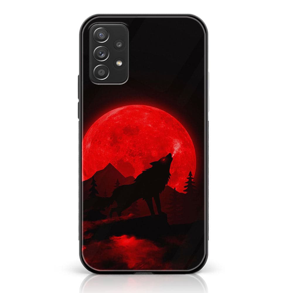 Samsung Galaxy A52s 5G - Wolf Series - Premium Printed Glass soft Bumper shock Proof Case