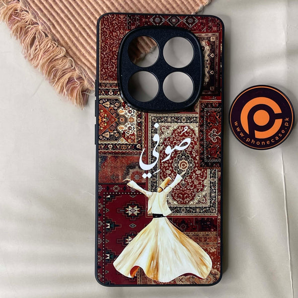 Redmi Note 14 Pro - Persian Calligraphy Art 05 - Sufi (صُوفِيّ) - Premium Printed Glass soft Bumper Shock Proof Case CS-43254