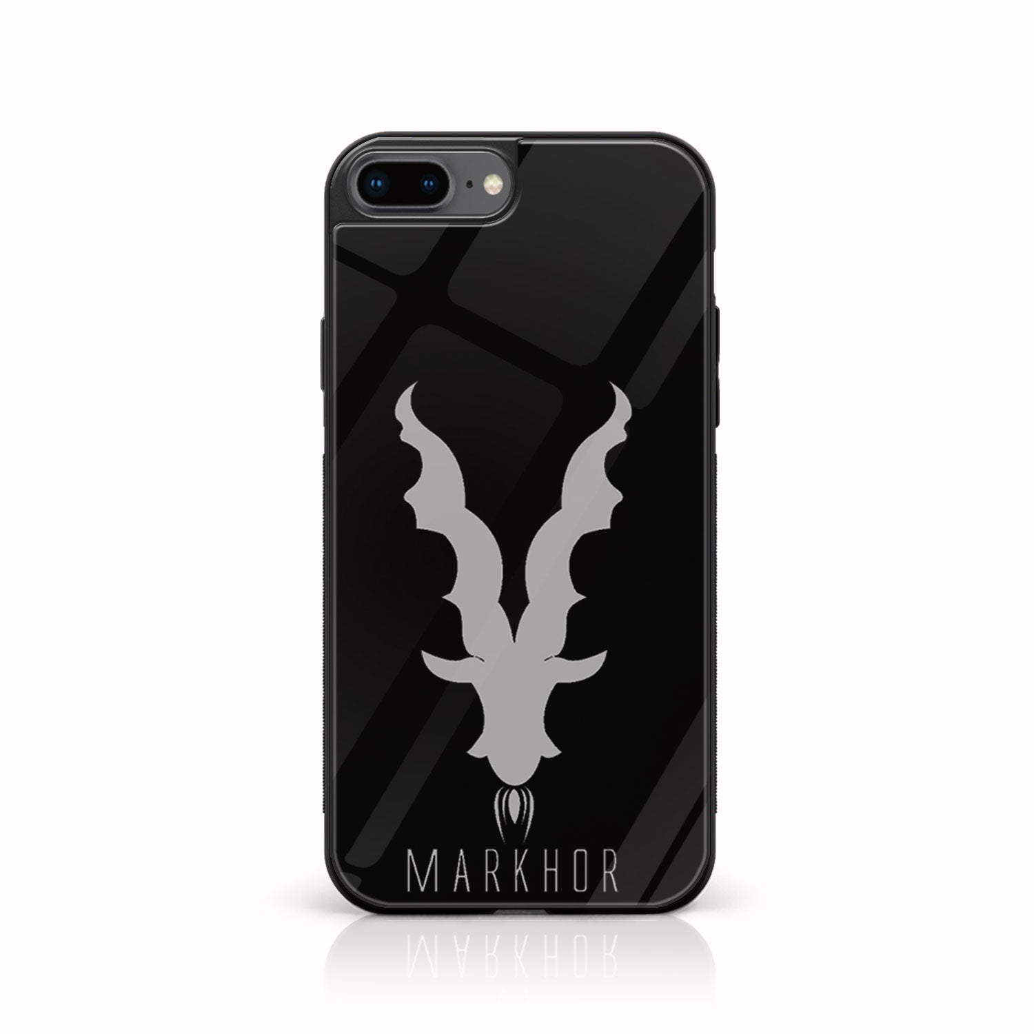 iPhone 7Plus - Markhor Series - Premium Printed Glass soft Bumper shock Proof Case