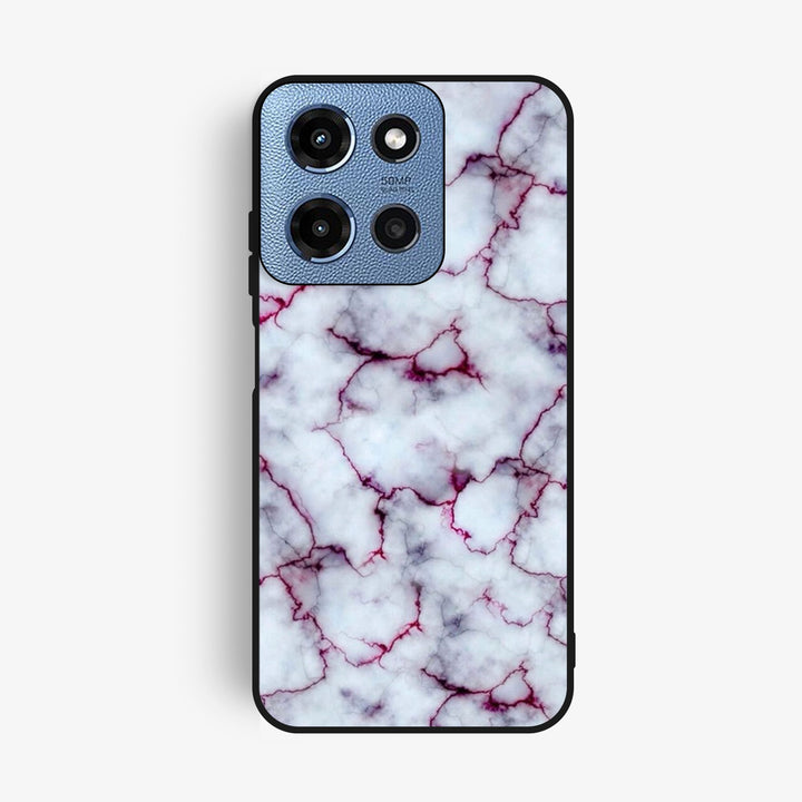 Motorola G Power 2025 - White Design 1 - Premium Metal Printed Soft Bumper Shock Proof Case
