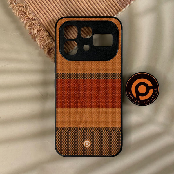 Classic Weave Design 3 - Premium Metal Printed Soft Bumper Case - All Models