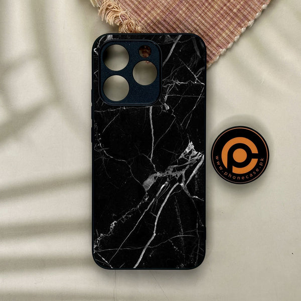 Realme 15T - Black Marble Design 2 - Premium Metal Printed Soft Bumper Shock Proof Case