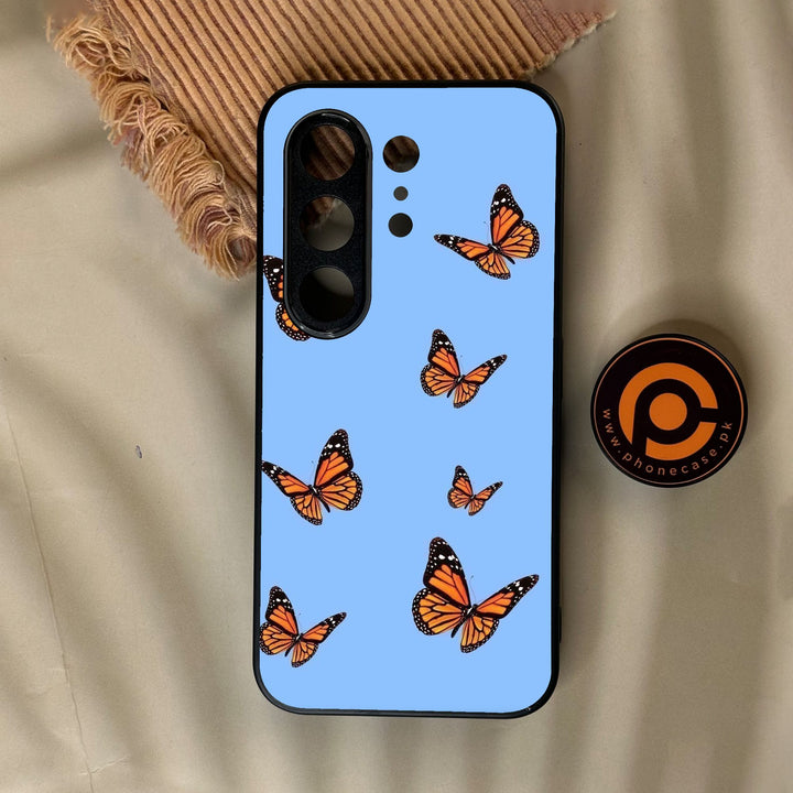 Tecno Camon 50 4G - Butterflies Design 3 - Premium Metal Printed Soft Bumper Shock Proof Case