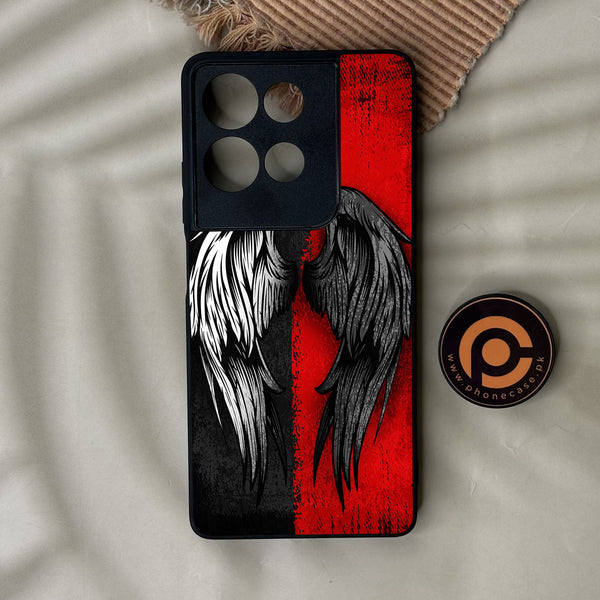 Motorola Moto G75 - Angel 2.0 Design 10 - Premium Metal Printed Soft Bumper Shock Proof Case