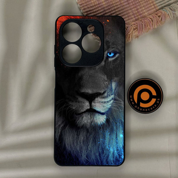 Infinix Smart 10 HD - Tiger Design 4 - Premium Metal Printed Soft Bumper Shock Proof Case