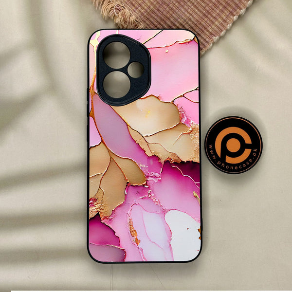 Honor 400 - Pink Marble 2.0 Design 4 - Premium Metal Printed Soft Bumper Shock Proof Case