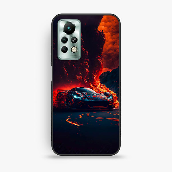 Infinix Note 11 Pro - Racing Design 6 - Premium Metal Printed Soft Bumper Shock Proof Case