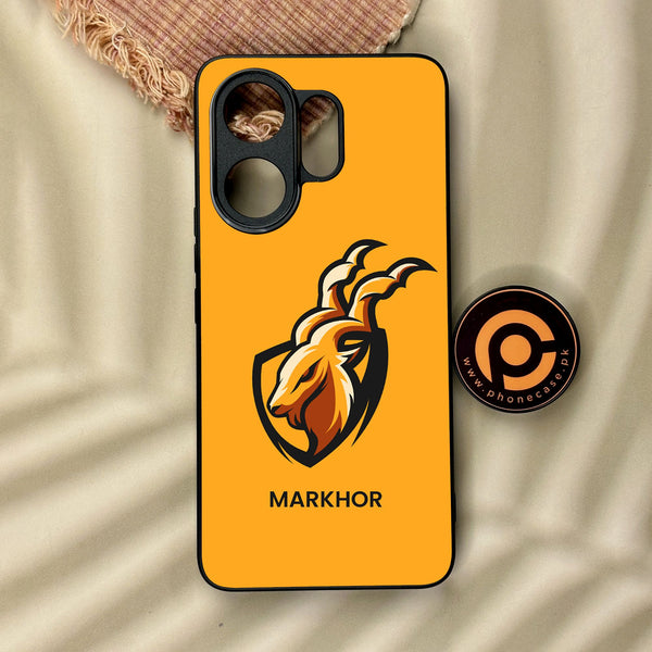 Vivo V60 - Markhor Design 7 - Premium Metal Printed Soft Bumper Shock Proof Case