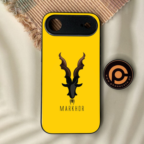 iPhone Air - Markhor Design 1 - Premium Metal Printed Soft Bumper Shock Proof Case