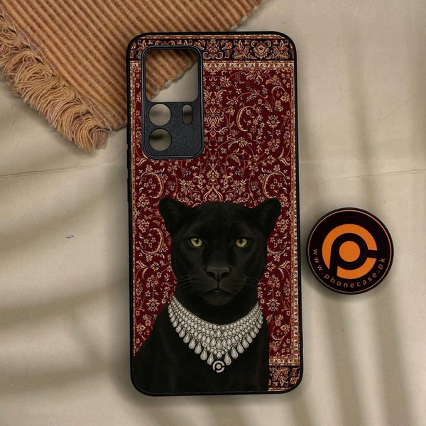 Xiaomi 12T Pro - Black Panther - Premium Metal Printed Soft Bumper Shock Proof Case