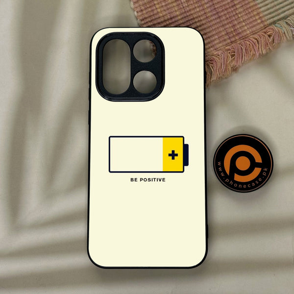 OnePlus 15 - Be Positive Design - Premium Metal Printed Soft Bumper Shock Proof Case