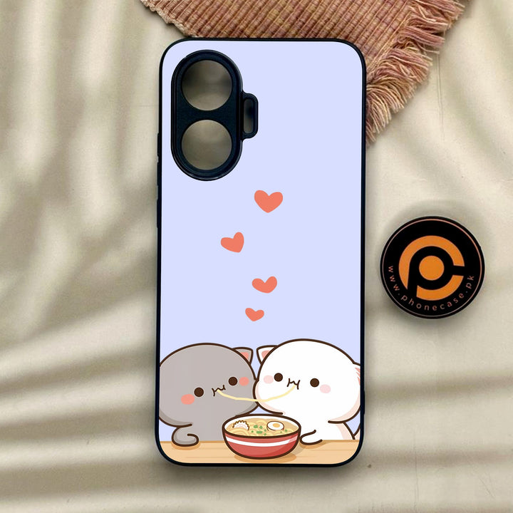 Xiaomi Redmi Turbo 4 Pro - Cute Bubu Dudu Design 10 - Premium Metal Printed Soft Bumper Shock Proof Case