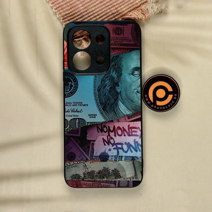 Xiaomi Poco C85 - Dollar Design 8 - Premium Metal Printed Soft Bumper Shock Proof Case