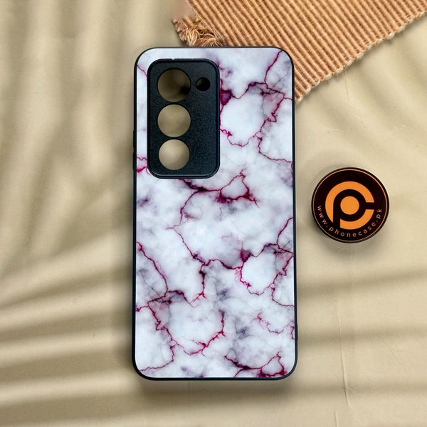 Xiaomi Redmi 15 - White Design 1 - Premium Metal Printed Soft Bumper Shock Proof Case