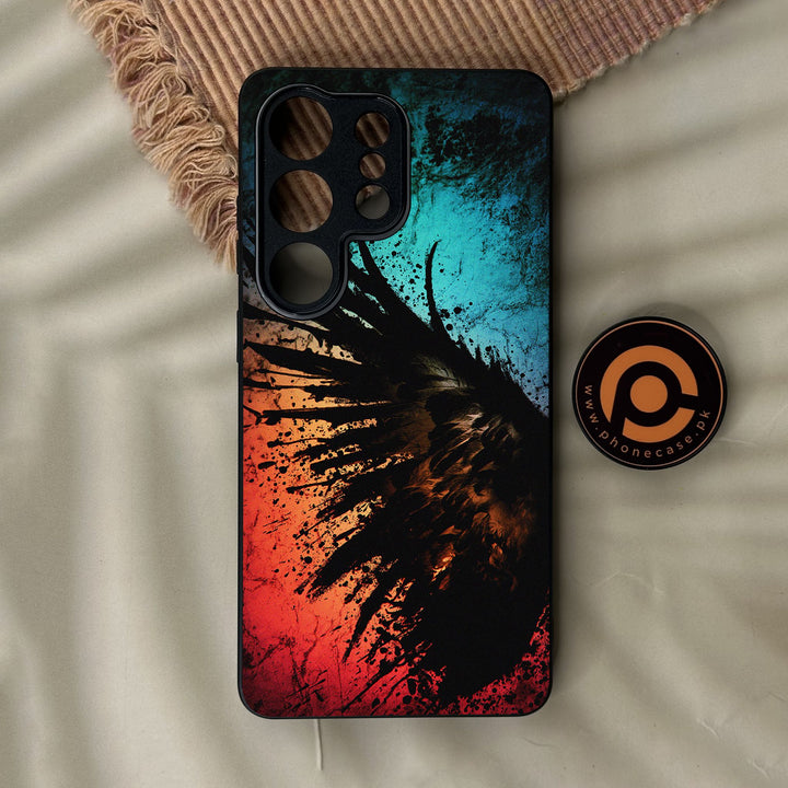 Samsung Galaxy S26 Ultra - Angel 2.0 Design 9 - Premium Metal Printed Soft Bumper Shock Proof Case