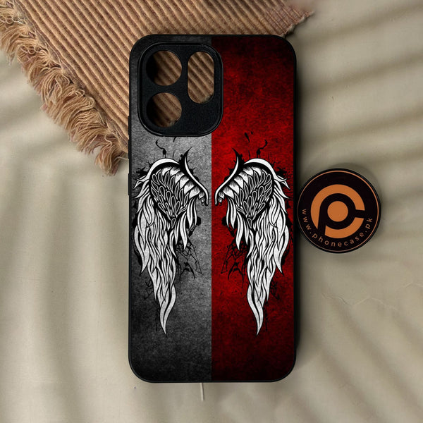 Oppo Reno 15 Pro - Angel Wings Design 2 - Premium Metal Printed Soft Bumper Shock Proof Case