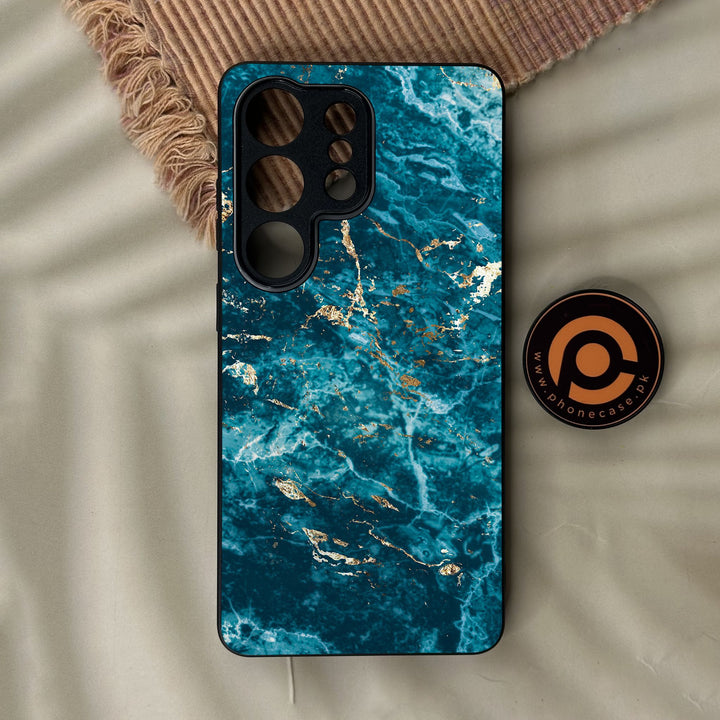 Samsung Galaxy S26 Ultra - Blue 2.0 Design 8 - Premium Metal Printed Soft Bumper Shock Proof Case