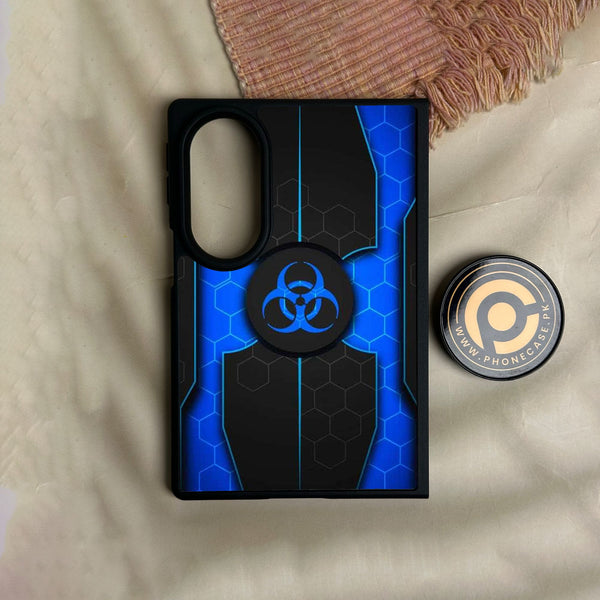 Samsung Galaxy Z Fold 8 - Biohazard Design 1 - Premium Metal Printed Soft Bumper Shock Proof Case
