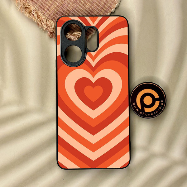 Vivo V60 - Heartbeat Design 9 - Premium Metal Printed Soft Bumper Shock Proof Case