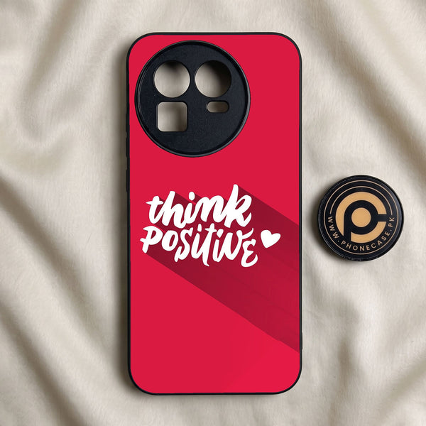 Realme GT 8 - Think Positive Design - Premium Metal Printed Soft Bumper Shock Proof Case