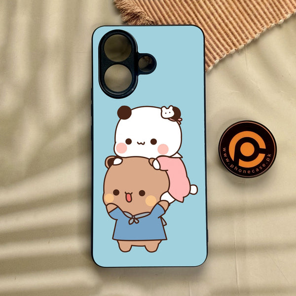 Vivo V60 Lite  - Cute Bubu Dudu Design 5 - Premium Metal Printed Soft Bumper Shock Proof Case