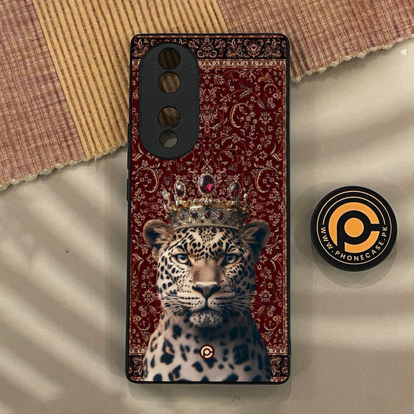Huawei Honor 70 - Leopard - Premium Metal Printed Soft Bumper Shock Proof Case