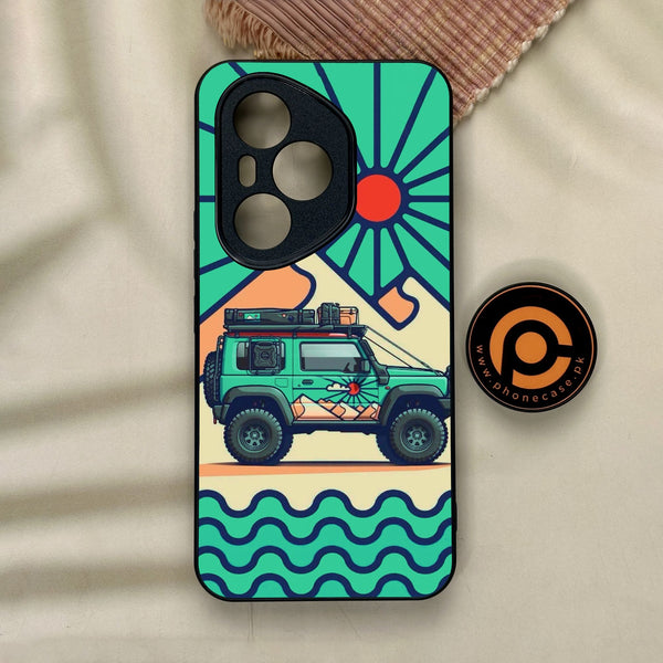 Honor 400 Pro - Suzuki Jimny Design - Premium Metal Printed Soft Bumper Shock Proof Case