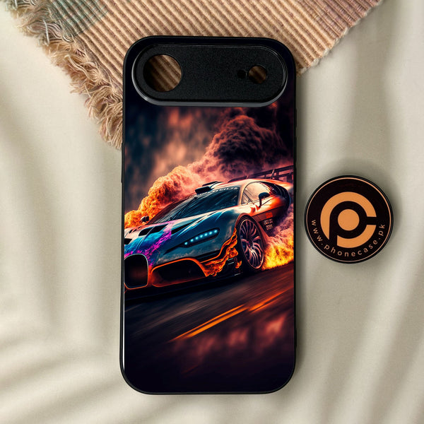 iPhone Air - Racing Design 4 - Premium Metal Printed Soft Bumper Shock Proof Case