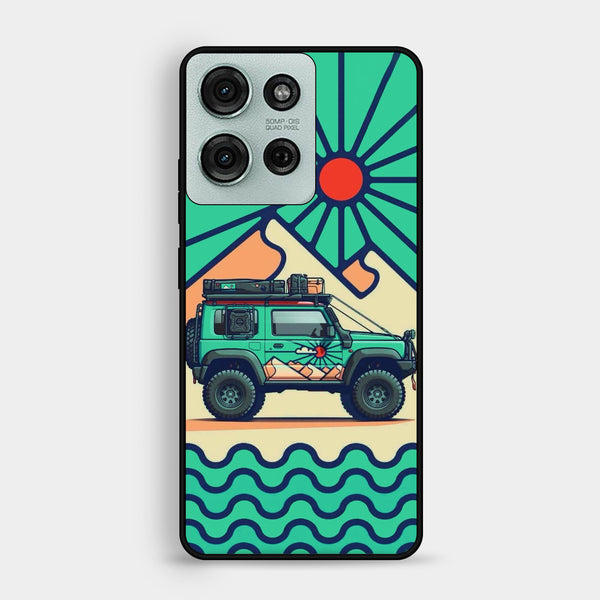 Motorola Moto G75 - Suzuki Jimny Design - Premium Metal Printed Soft Bumper Shock Proof Case