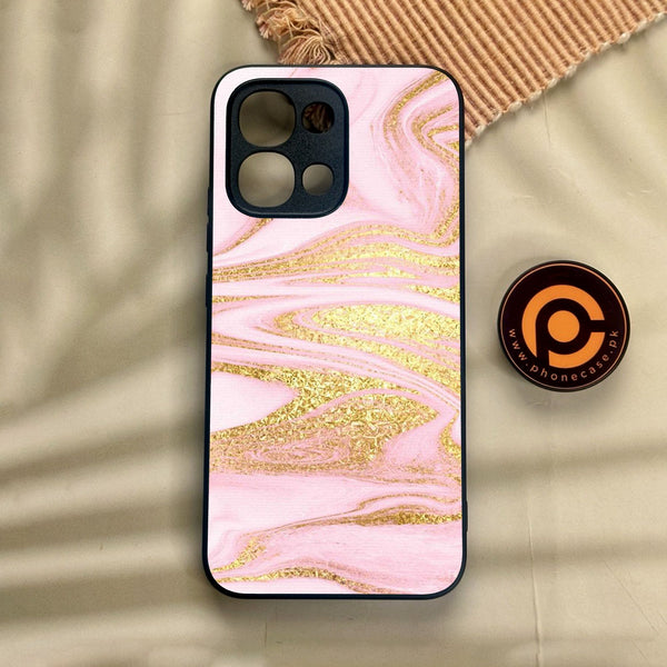 Oppo A6 Pro - Pink Design 10 - Premium Metal Printed Soft Bumper Shock Proof Case