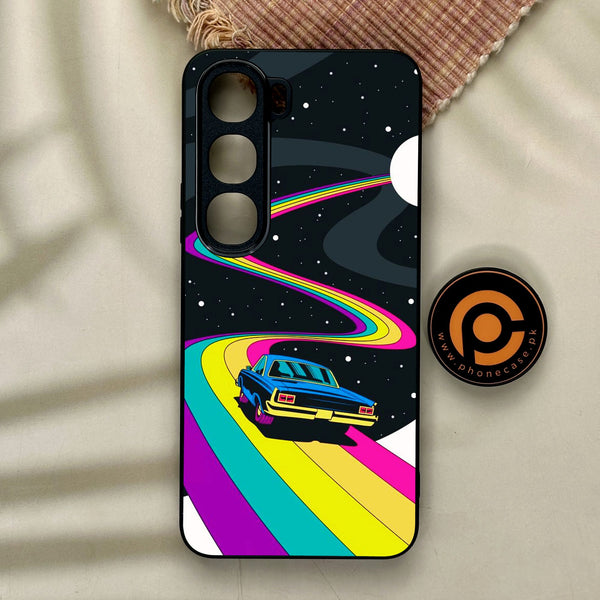 Vivo Y21d - Drive To The Moon - Premium Metal Printed Soft Bumper Shock Proof Case