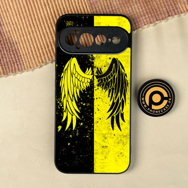 Google Pixel 11 Pro XL - Angel 2.0 Design 1 - Premium Metal Printed Soft Bumper Shock Proof Case