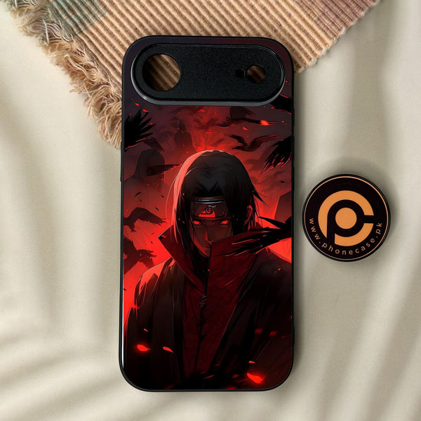 iPhone Air - Red Rings Itachi - Premium Metal Printed Soft Bumper Shock Proof Case