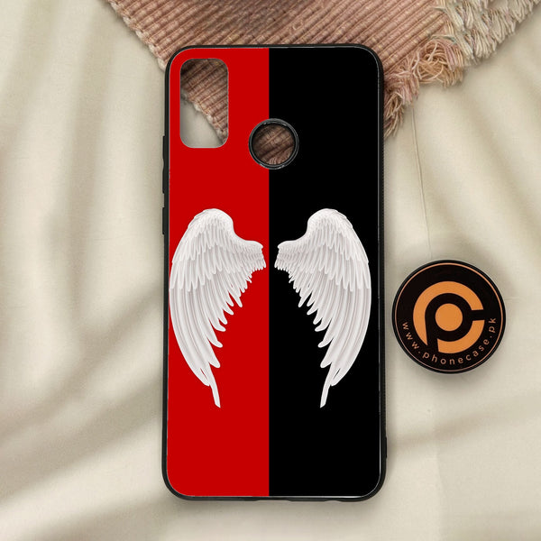 Honor 9X Lite - Angel 2.0 Design 4 - Premium Metal Printed Soft Bumper Shock Proof Case