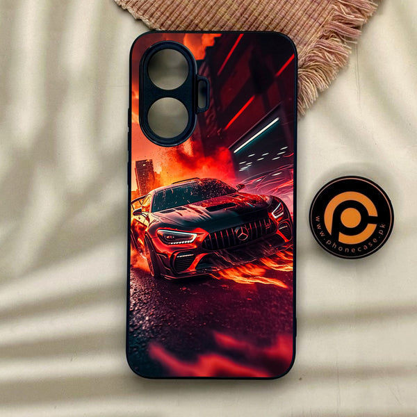 Xiaomi Poco F7 - Racing Design 3 - Premium Metal Printed Soft Bumper Shock Proof Case