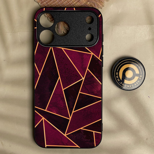 Iphone 18 Pro - Geometric Design 7 - Premium Metal Printed Soft Bumper Shock Proof Case
