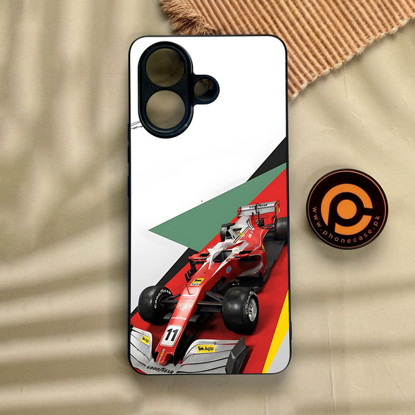 Vivo V60 Lite  - Formula 1 Design 3 - Premium Metal Printed Soft Bumper Shock Proof Case