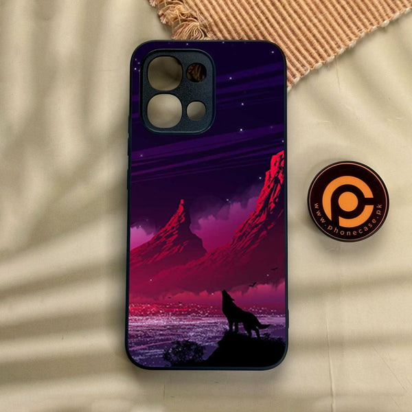Oppo A6 Pro - Wolf Design 7 - Premium Metal Printed Soft Bumper Shock Proof Case