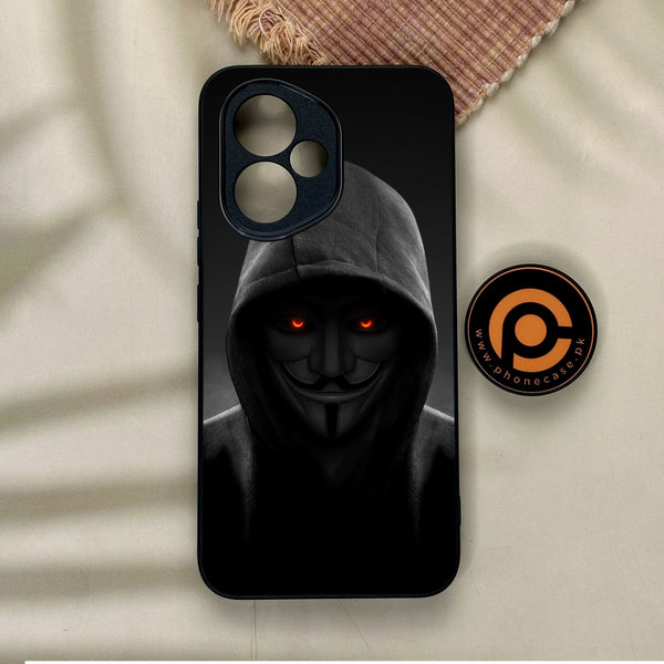 Honor 400 - Anonymous 2.0 Design 4 - Premium Metal Printed Soft Bumper Shock Proof Case