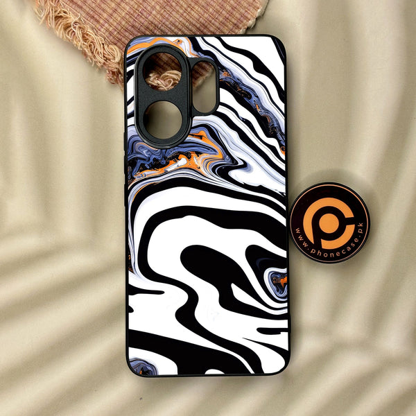 Vivo V60 - Liquid Marble Design 10 - Premium Metal Printed Soft Bumper Shock Proof Case