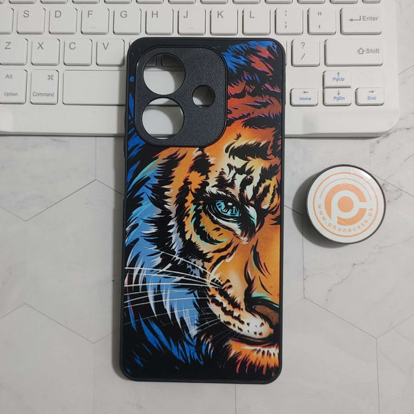 OPPO A3 4G 2024 / OPPO A3X - Tiger Art - Premium Printed Glass soft Bumper shock Proof Case  CS-24269