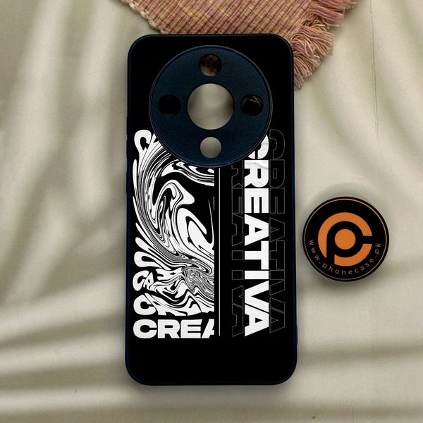 Honor x9d - Creative - Premium Metal Printed Soft Bumper Shock Proof Case