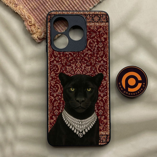 Honor X5c - Black Panther - Premium Metal Printed Soft Bumper Shock Proof Case