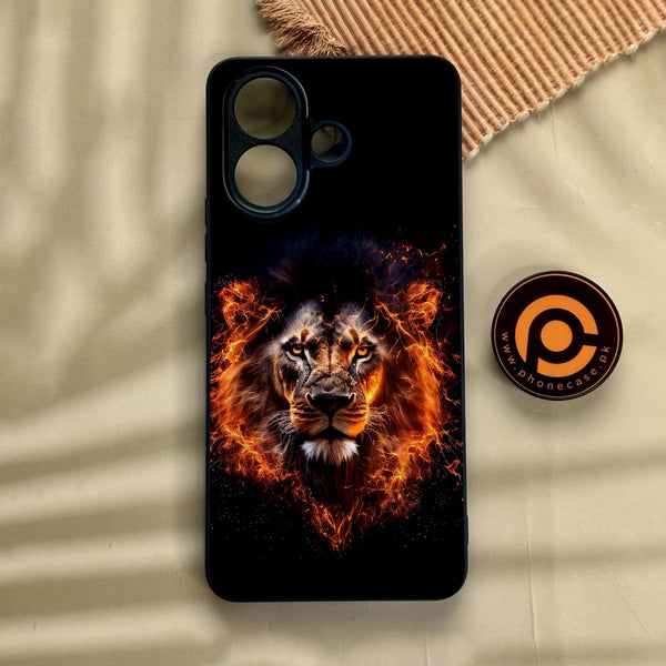 Vivo V60 Lite  - Tiger 2.0 Design 7 - Premium Metal Printed Soft Bumper Shock Proof Case